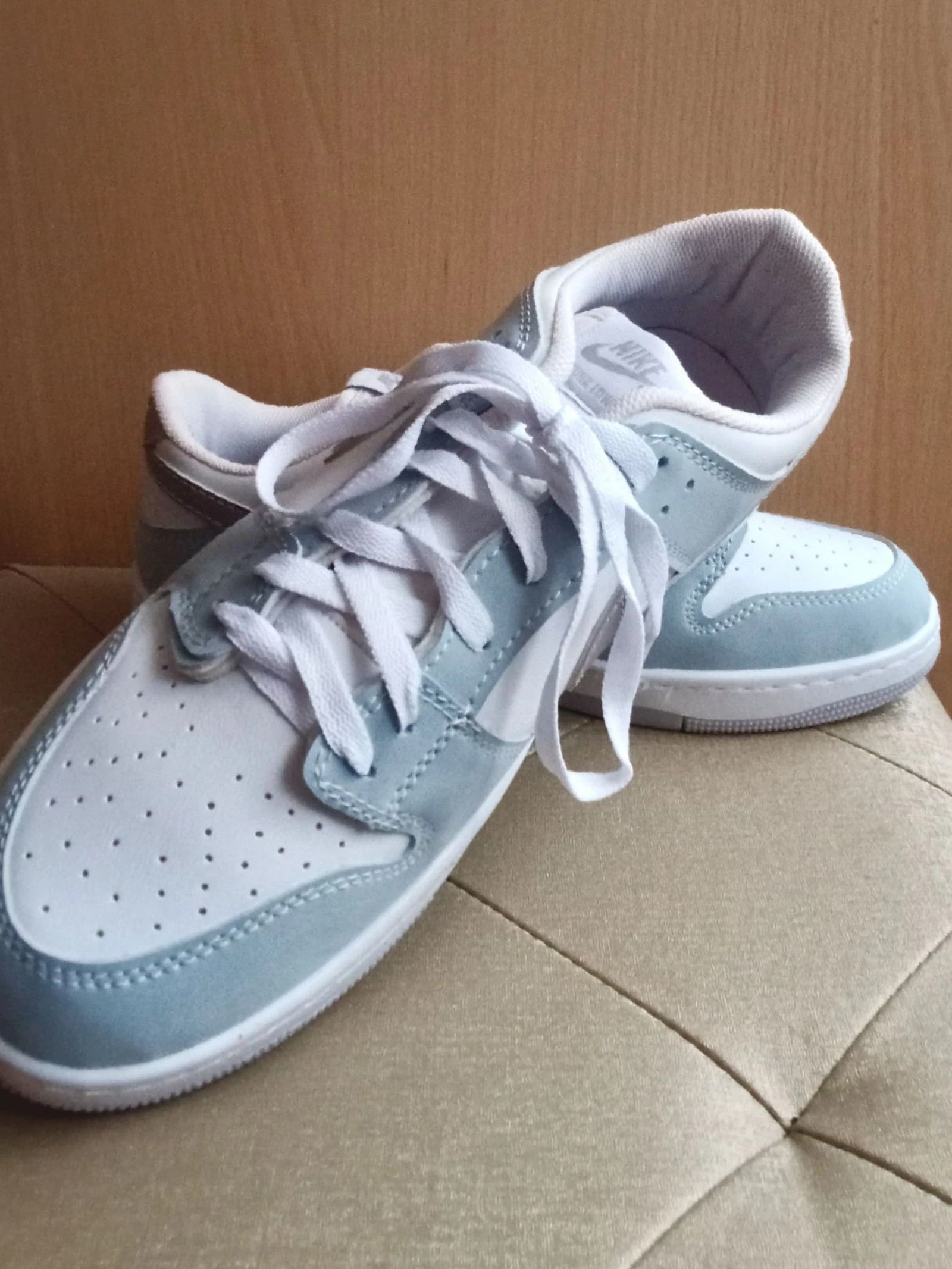 Nike Dunk Low sneakers maat 42 nieuw blauw en wit zonder labels – photo 10